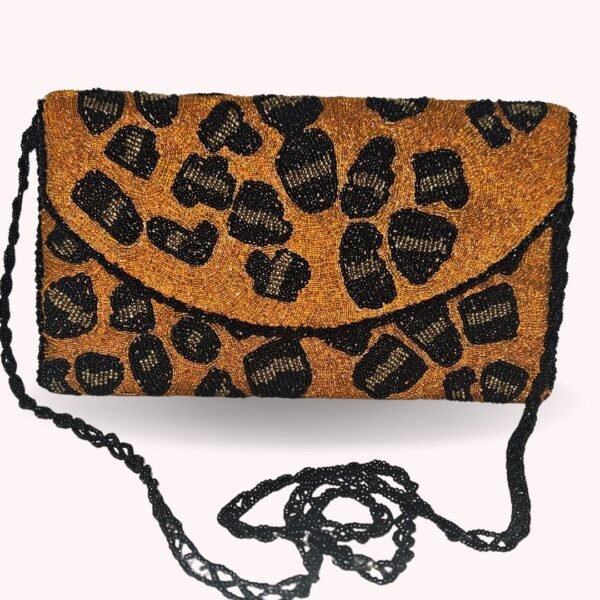 All-Honey Bee and crossbody beaded bag — versatile as a formal clutch or a casual sling