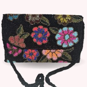 All-Raisin Black 3 crossbody beaded Bag—versatile as a formal clutch or a casual sling