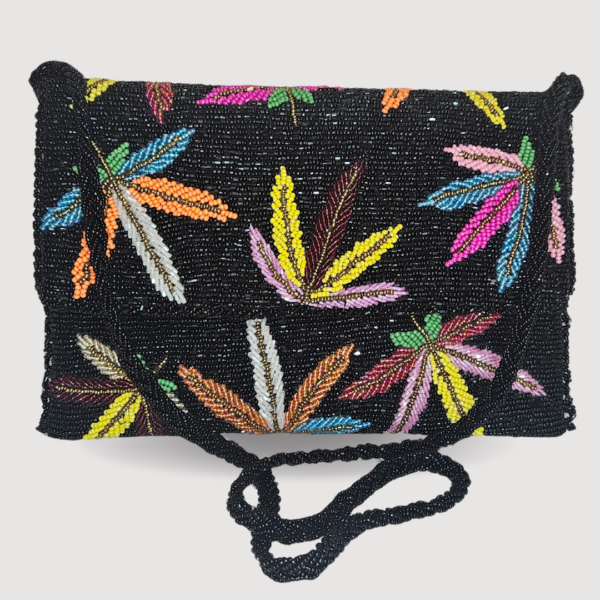 All-Black Beauty and crossbody beaded bag — versatile as a formal clutch or a casual sling